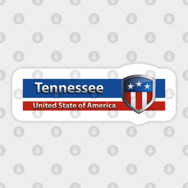 Tennessee - United State of America Sticker by Steady Eyes